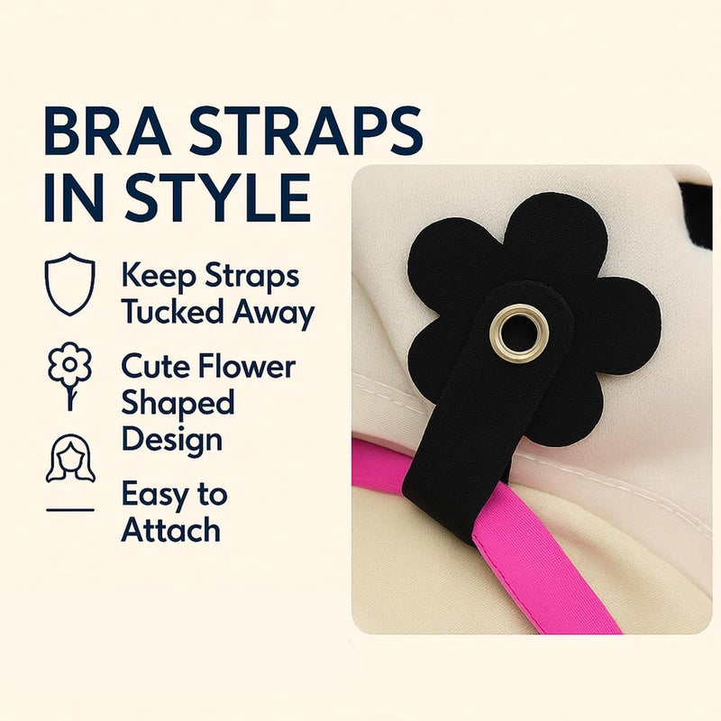 DKUUPEX No-Slip Bra Strap Clips for Slipping Shoulder, Strap Holders and Bra Clips for Racerback Conversion – 2/6/8 Pack Bra Strap Adjusters – Neutral Colors - Image 5